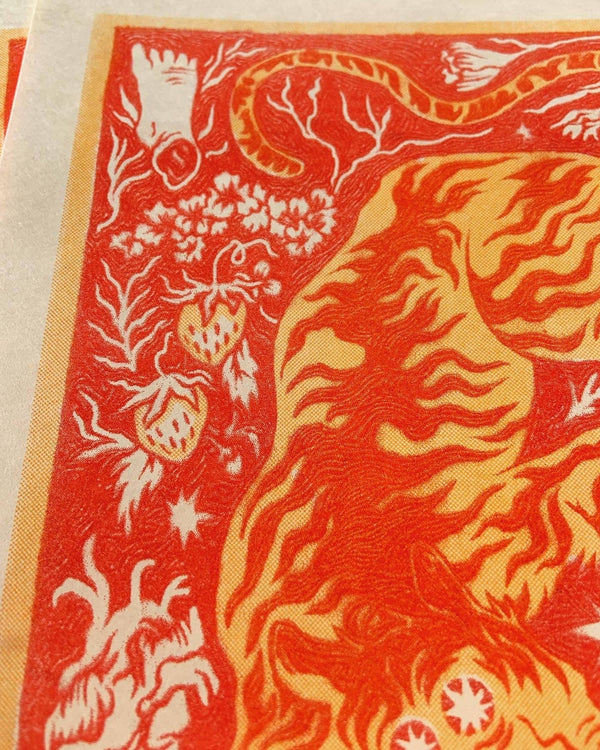 Year of the Tiger Riso Print, Ash Rudolph
