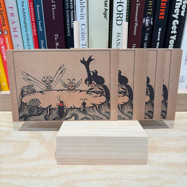 Postcard - 1943 Japan, Illustrated Bug Roundtable