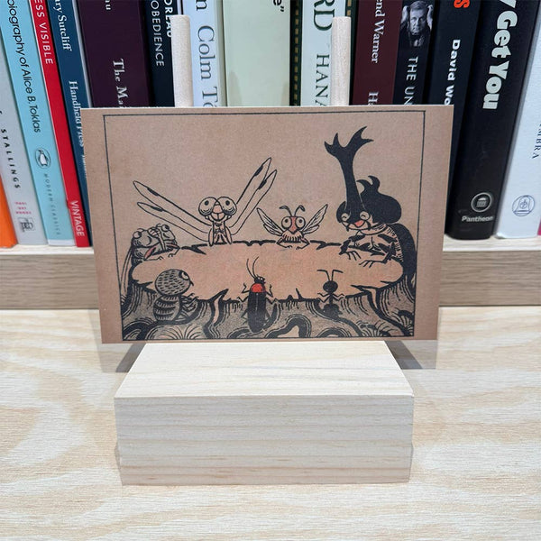 Postcard - 1943 Japan, Illustrated Bug Roundtable