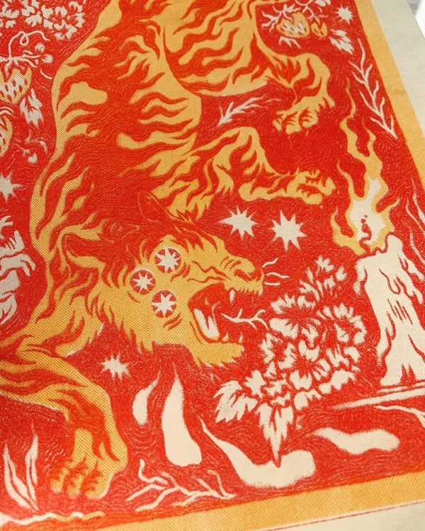 Year of the Tiger Riso Print, Ash Rudolph