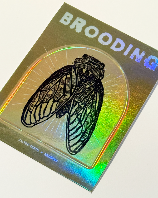 Brooding Sticker, Salted Teeth X Recspec