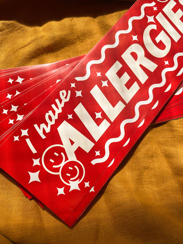 I have Allergies Bumper Sticker, Ash Rudolph