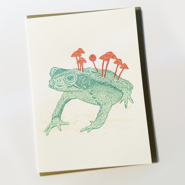 New Worlds Letterpress Greeting Card, Salted Teeth