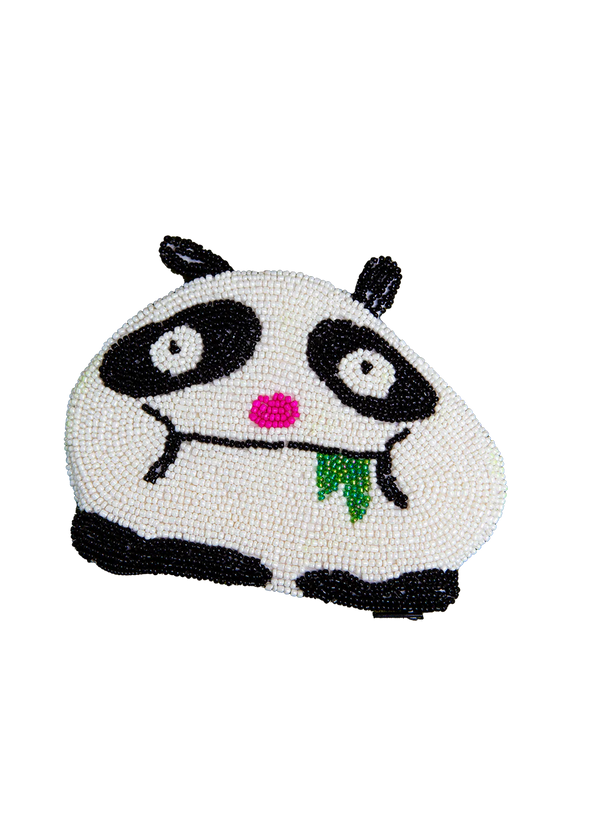 Beaded Panda Coin Purse, Gentle Thrills