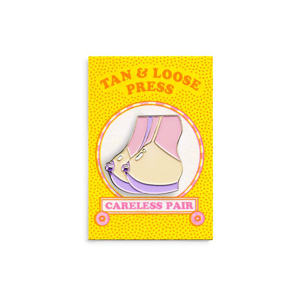 Careless Pair Pin, Tan & Loose Press