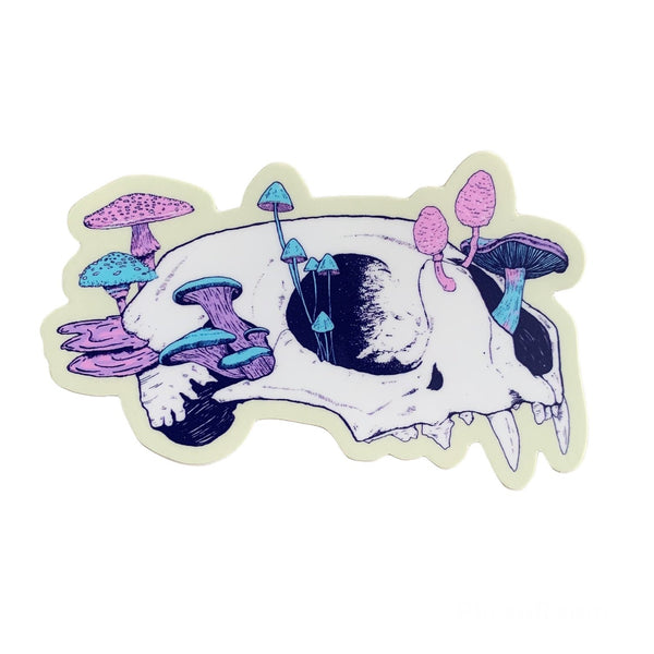 Mushroom Skull Sticker